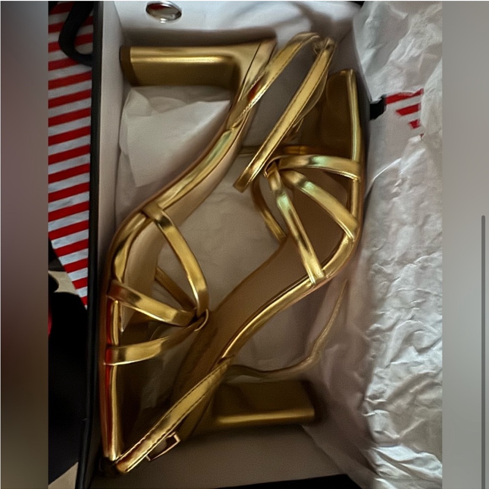 Gold heels